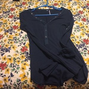 Navy UO Henley